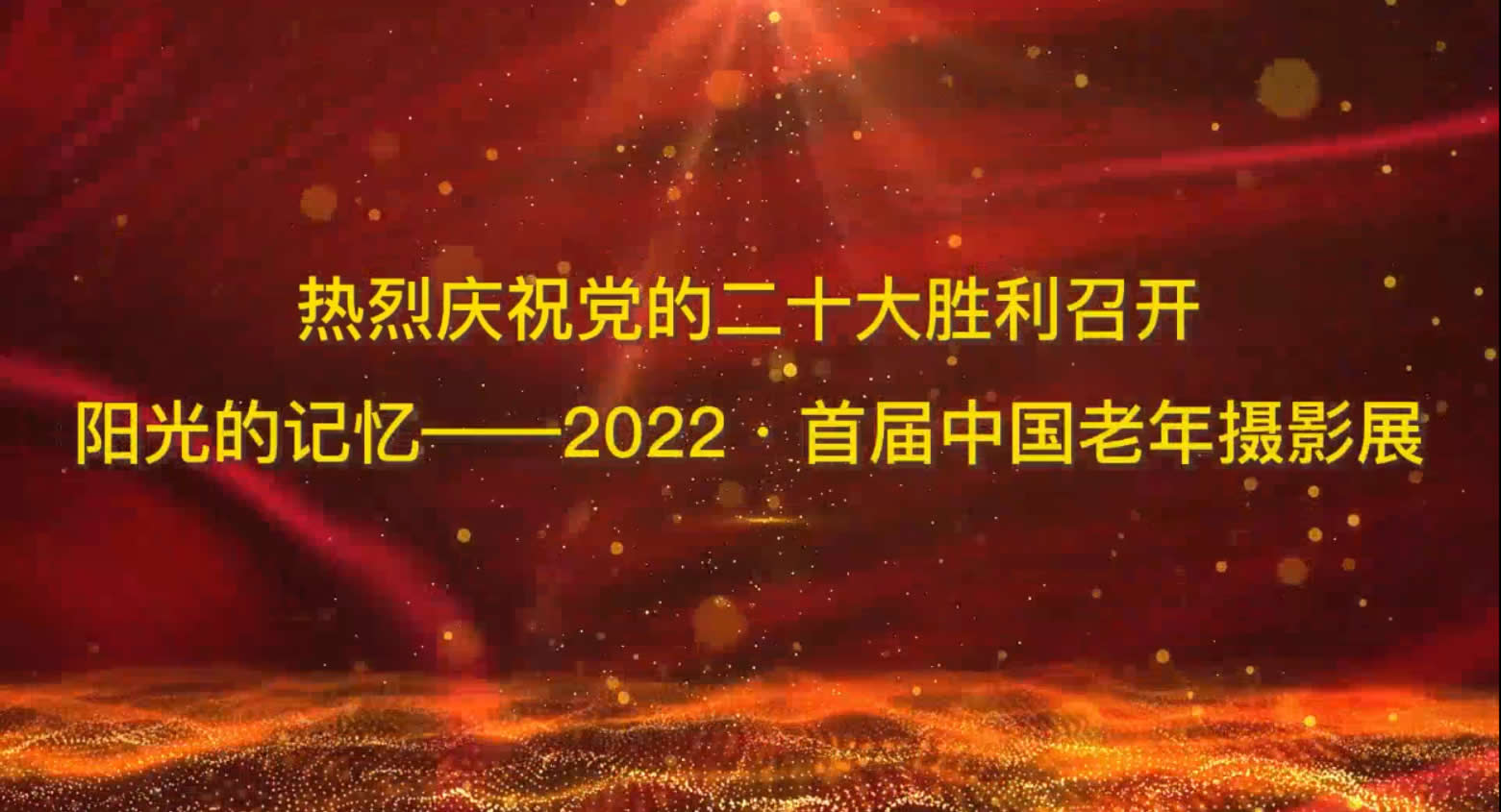 阳光的记忆——2022•首届中国老年摄影展